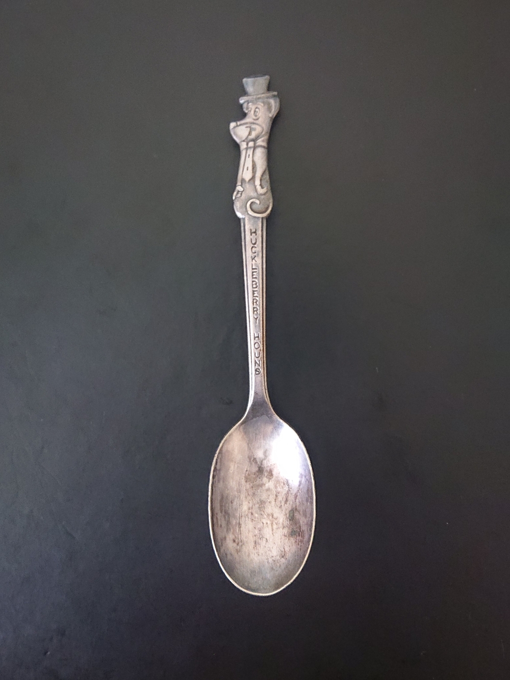 Hanna-Barbera - Vintage Huckleberry Hound Silver Plated Spoon - HBP Old Company